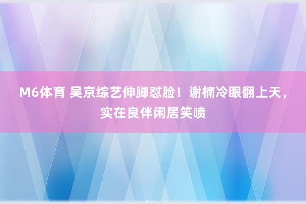 M6体育 吴京综艺伸脚怼脸！谢楠冷眼翻上天，实在良伴闲居笑喷